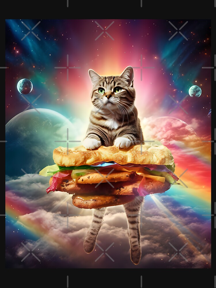 Galaxy Taco Sandwich Cat by Artyselley T-Shirts, Hoodie, Sweatshirt | BlankRebels.com (Image 3)