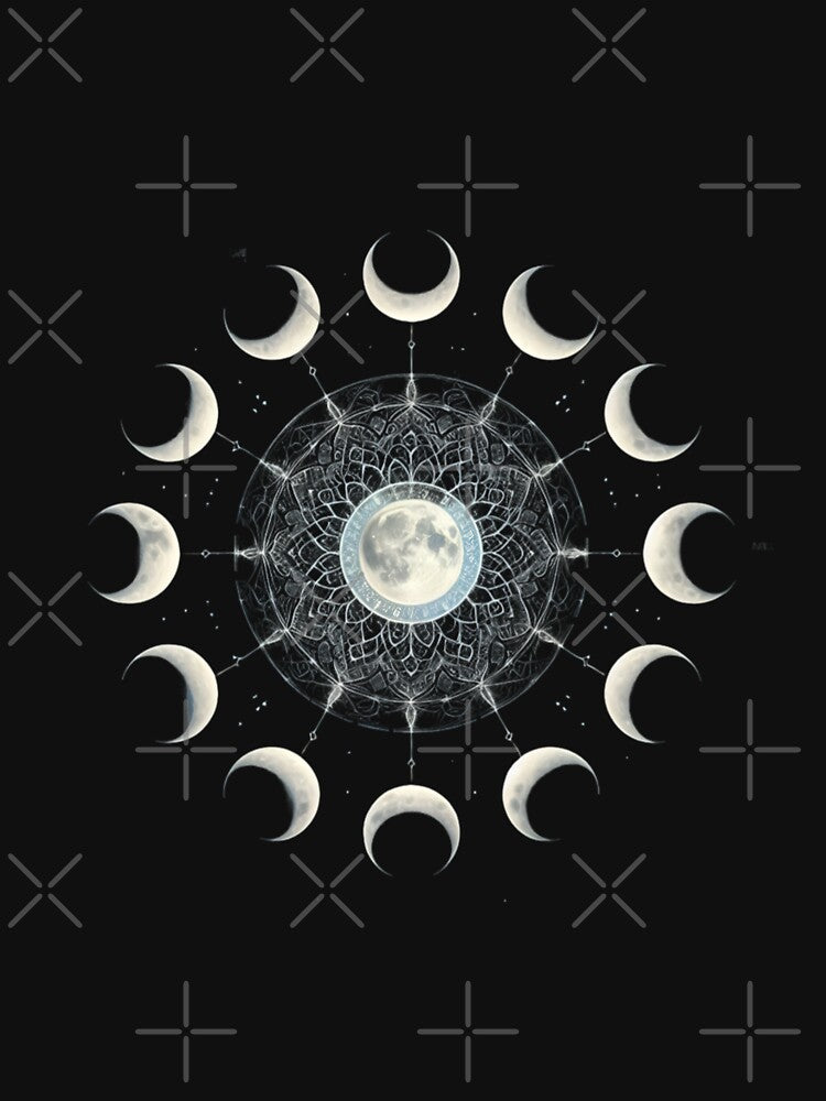 Lunar Mandala by pumsquare T-Shirts, Hoodie, Sweatshirt | BlankRebels.com (Image 3)