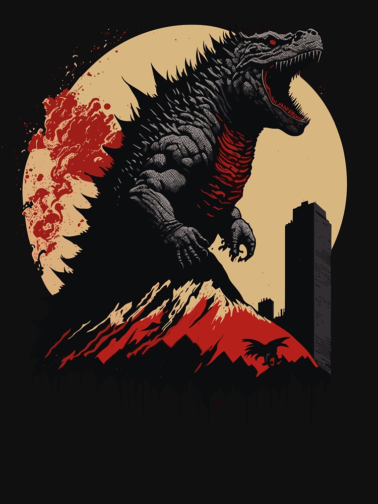 Godzilla by StevenHignell T-Shirts, Hoodie, Sweatshirt | BlankRebels.com (Image 3)