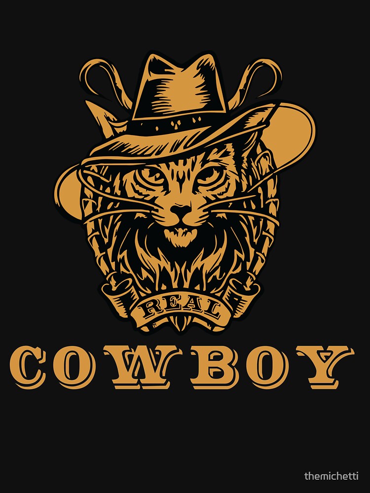 Real Cowboy | Meowdy Texan Cat Meme | Gift Ideas for Cowboy Dad by themichetti T-Shirts, Hoodie, Sweatshirt (Image 3)