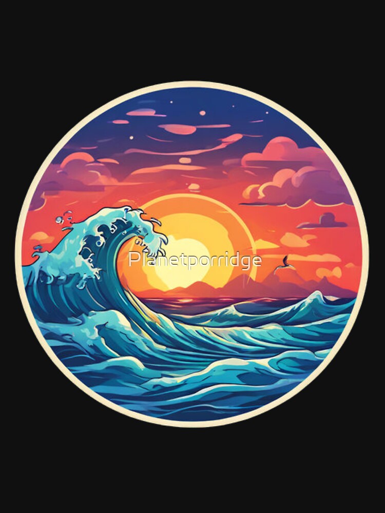 Beautiful Ocean Wave Art by Planetporridge T-Shirts, Hoodie, Sweatshirt | BlankRebels.com (Image 3)