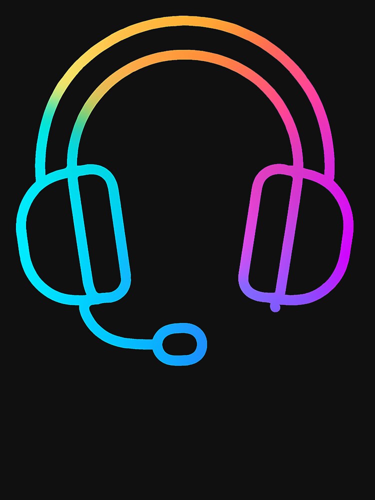 Modern Gaming Headset, Esports Style by E.D.CH designs. T-Shirts, Hoodie, Sweatshirt | BlankRebels.com (Image 3)