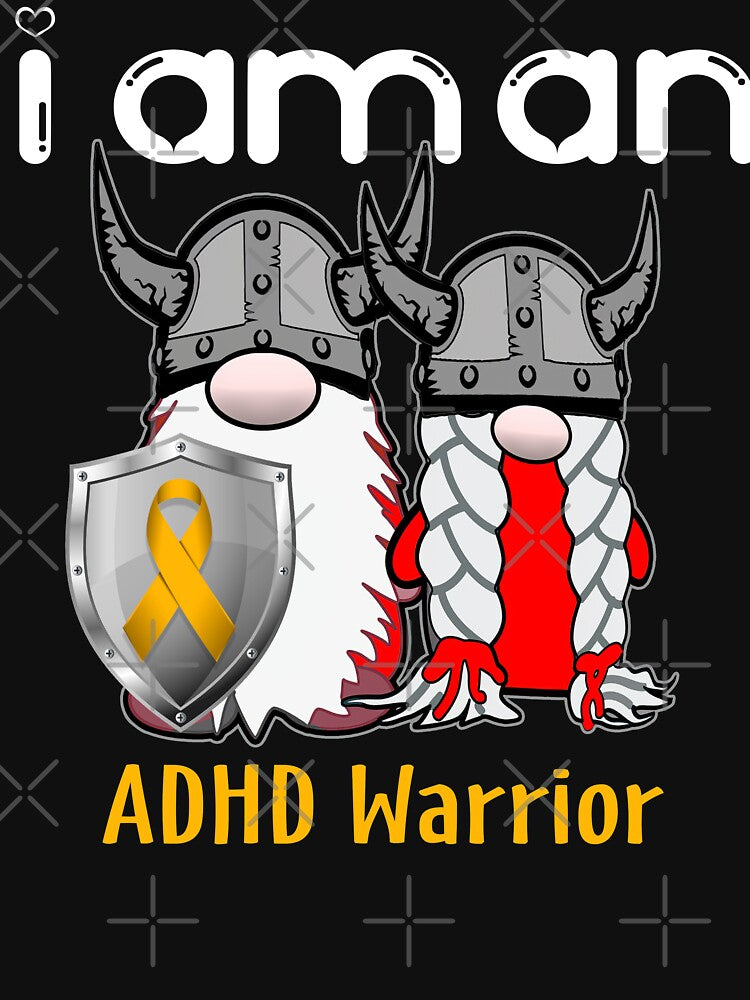 I Am An ADHD Warrior Support ADHD Fighter Gift by radianen T-Shirts, Hoodie, Sweatshirt | BlankRebels.com (Image 3)