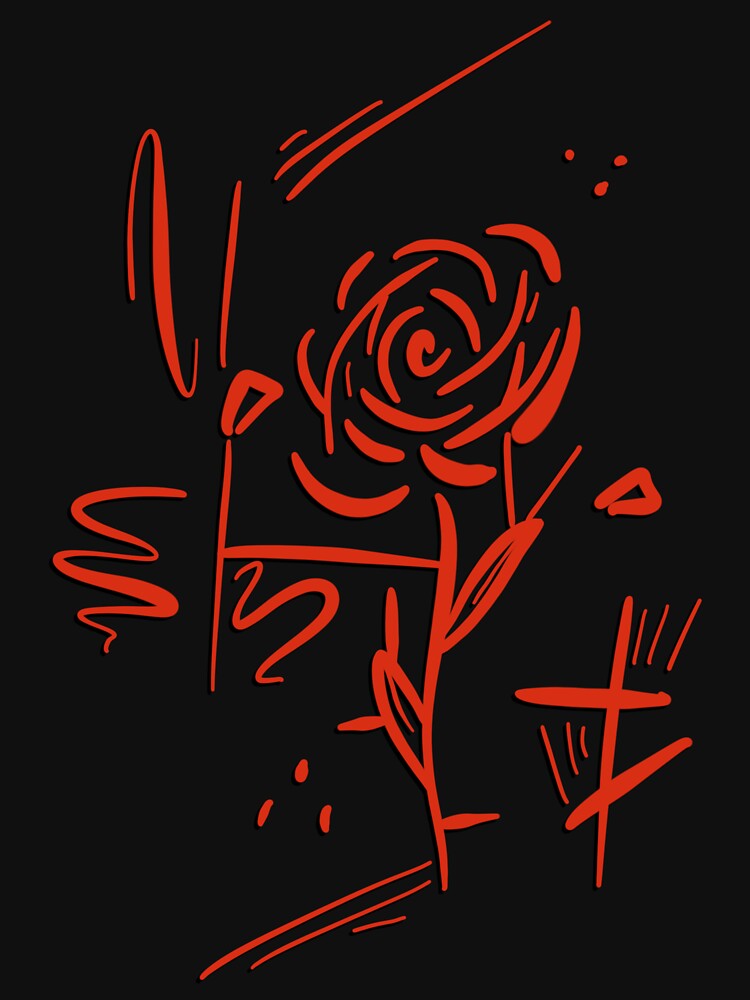 Abstract Grunge Rose Art by Cooper Lynn Designs T-Shirts, Hoodie, Sweatshirt | BlankRebels.com (Image 3)