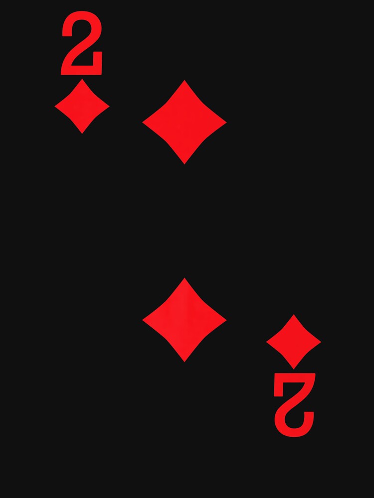 2 Of Diamonds Playing Card Halloween by Teapot-art T-Shirts, Hoodie, Sweatshirt | BlankRebels.com (Image 3)