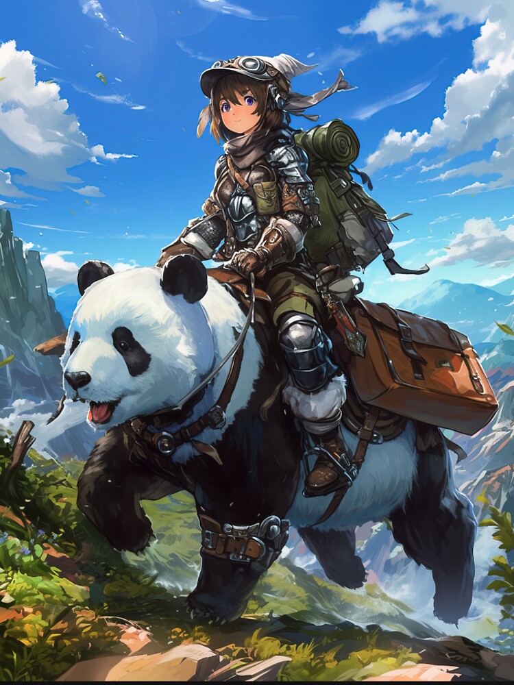 Anime boy traveling on panda by TheArtistOf2022 T-Shirts, Hoodie, Sweatshirt | BlankRebels.com (Image 2)