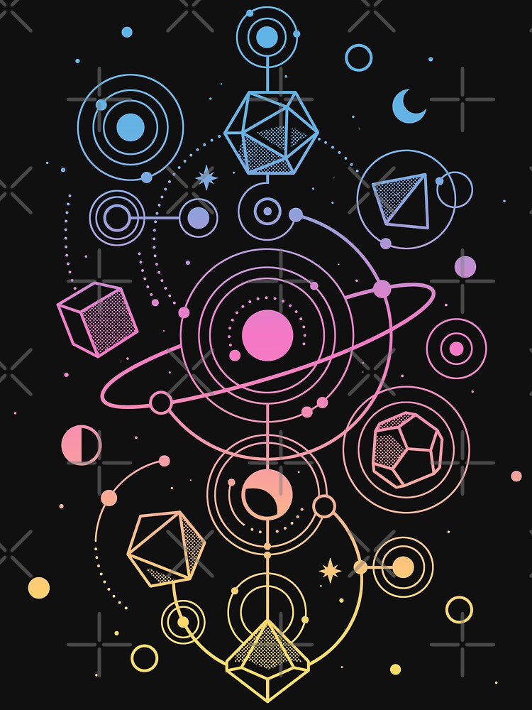 Critical Solar System - Rainbow D20 Dice by Snouleaf T-Shirts, Hoodie, Sweatshirt | BlankRebels.com (Image 3)