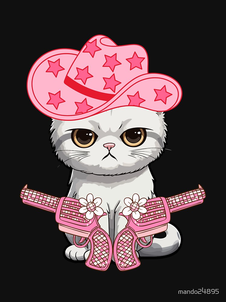 the best cute cat cowboy funny by mando24895 T-Shirts, Hoodie, Sweatshirt | BlankRebels.com (Image 3)