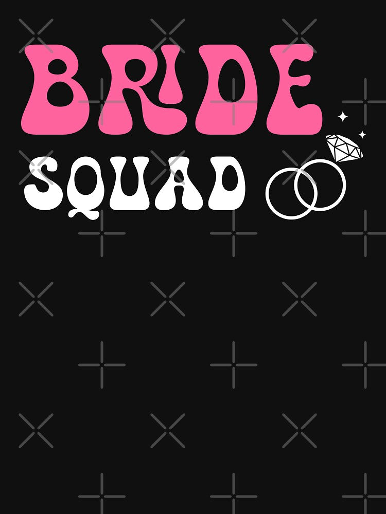Bride Squad with diamond rings by jannta T-Shirts, Hoodie, Sweatshirt | BlankRebels.com (Image 3)