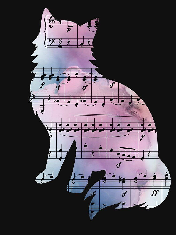 Music Lover Cat Silhouette by Heathermarie321 T-Shirts, Hoodie, Sweatshirt | BlankRebels.com (Image 3)