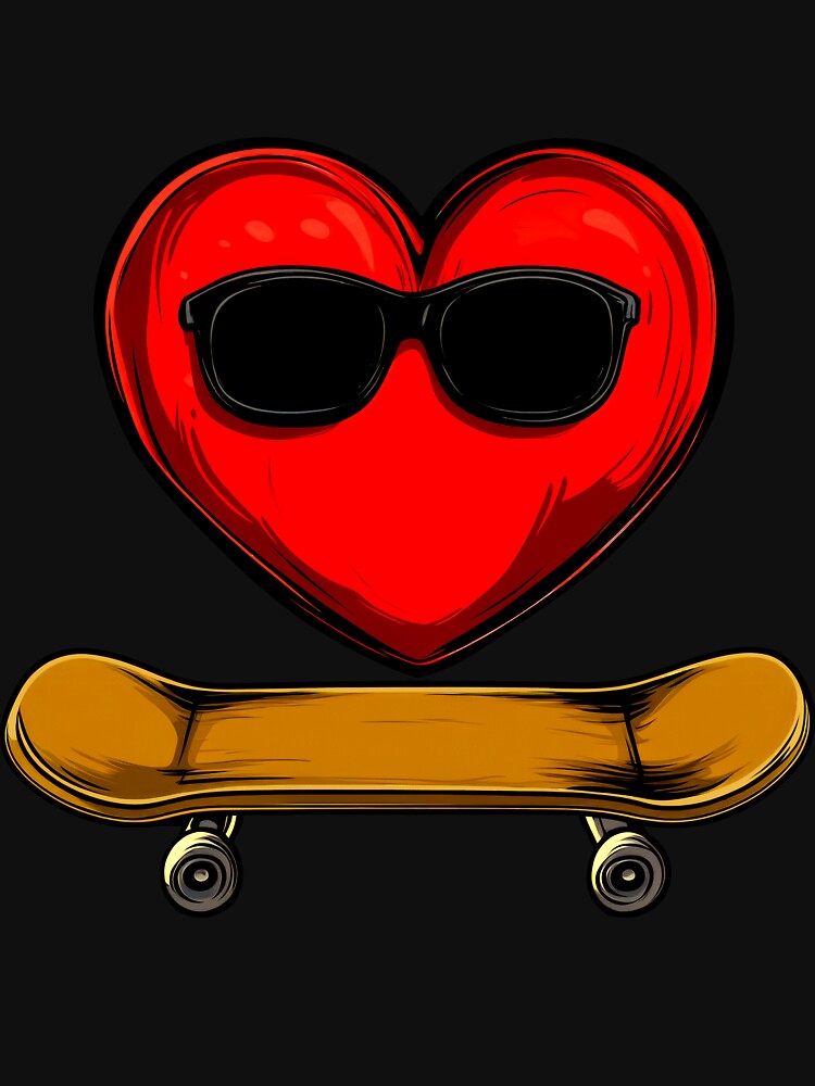 Skateboarder's heart by Soulskier T-Shirts, Hoodie, Sweatshirt | BlankRebels.com (Image 3)
