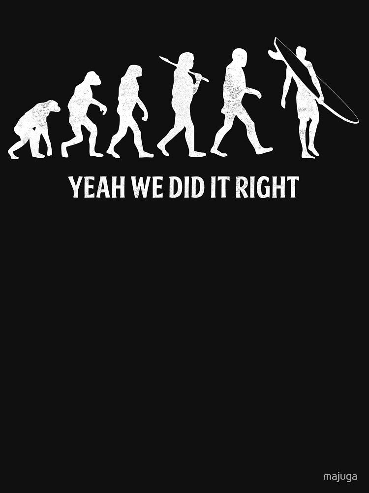 Surfer Evolution funny Surfing by majuga