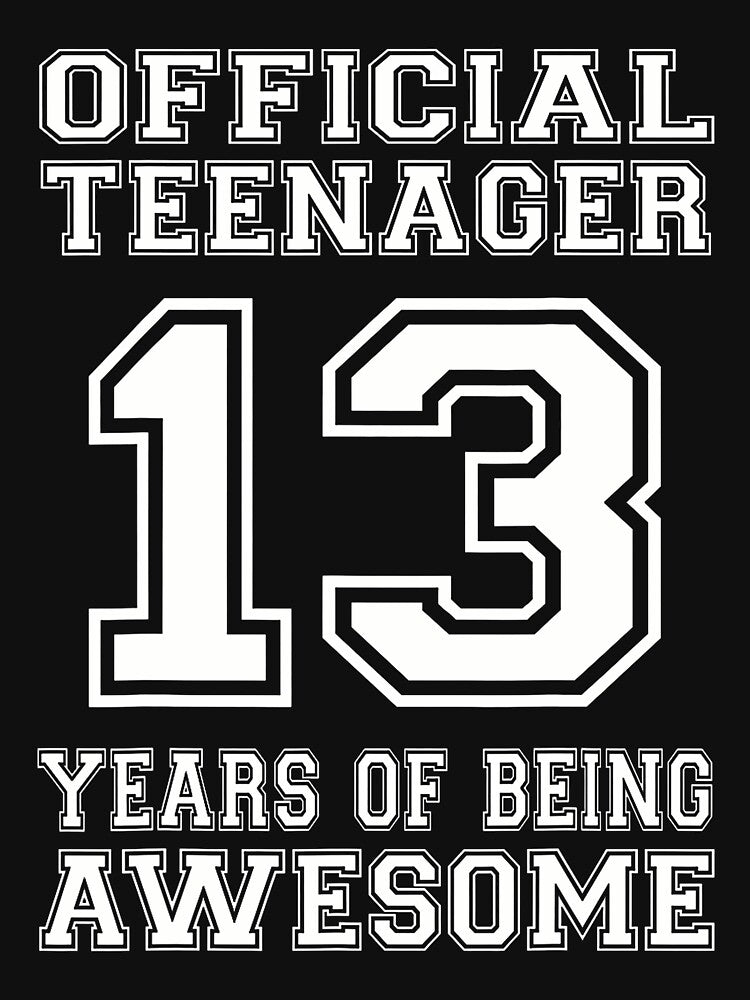Official Teenager 13Th Birthday Gifts 13 Year Old Boys Girls by TysonLangosh T-Shirts, Hoodie, Sweatshirt (Image 3)