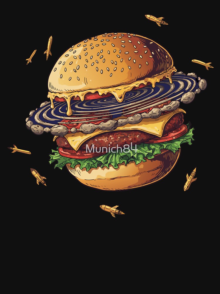 Gourmet Burger Planet by Munich84 T-Shirts, Hoodie, Sweatshirt | BlankRebels.com (Image 3)