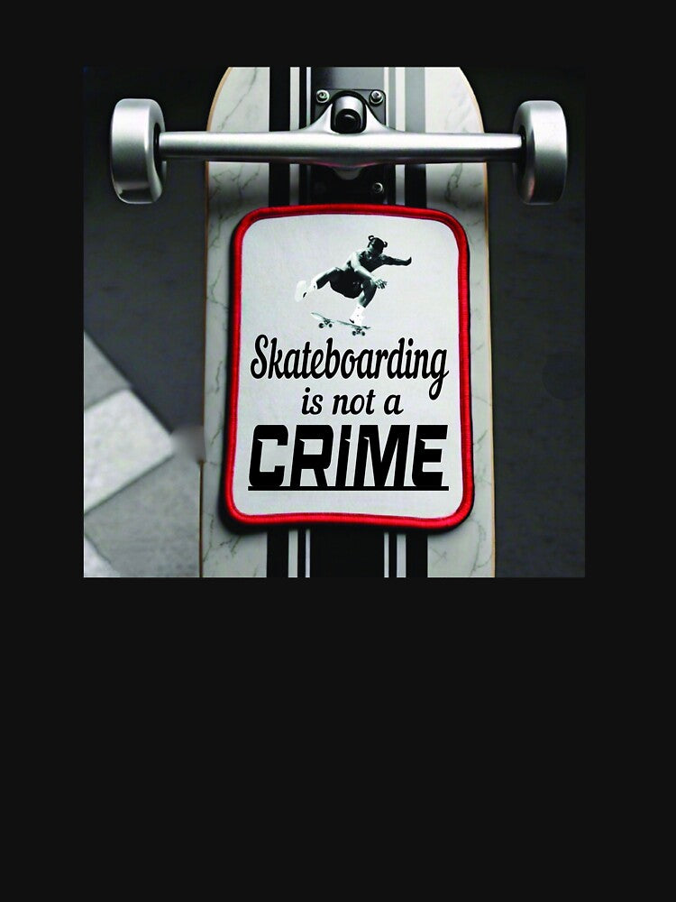 Skateboarding is not a CRIME Patch by ForecastVSN T-Shirts, Hoodie, Sweatshirt | BlankRebels.com (Image 3)