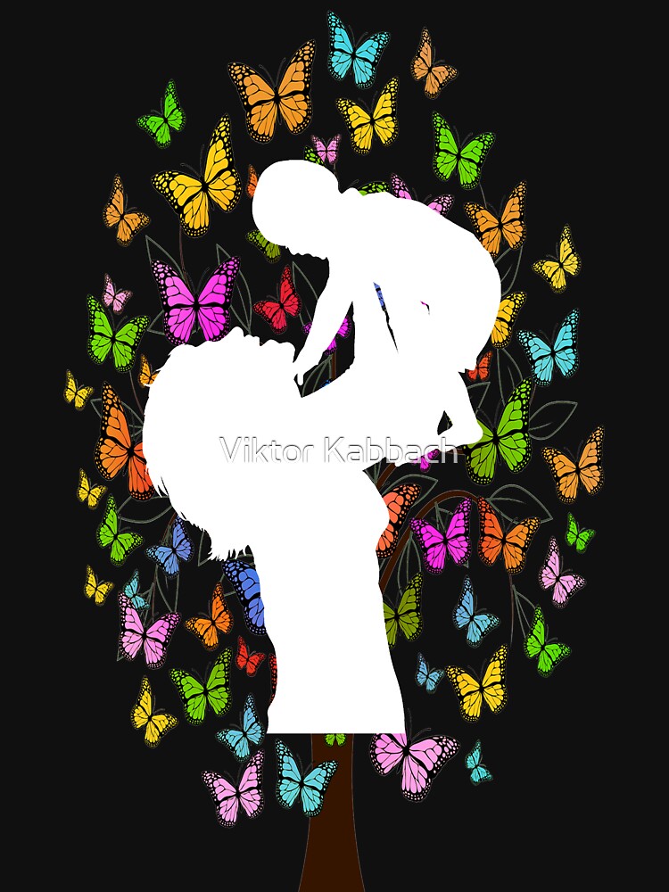 Mom Life No Days Off - Mom's Life Is The Best - I Love You, Mom, With Beautiful Butterflies by Viktor Kabbach... (Image 3)