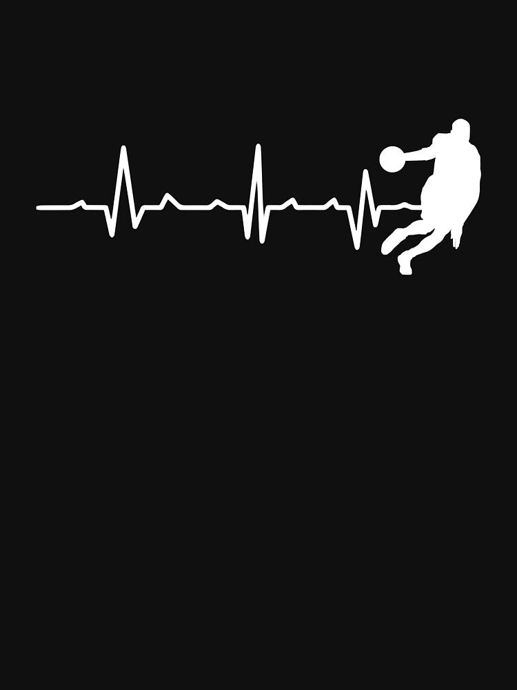 Basketball Player Heartbeat Bball Baller Hoop by SeleneFrances T-Shirts, Hoodie, Sweatshirt | BlankRebels.com (Image 3)