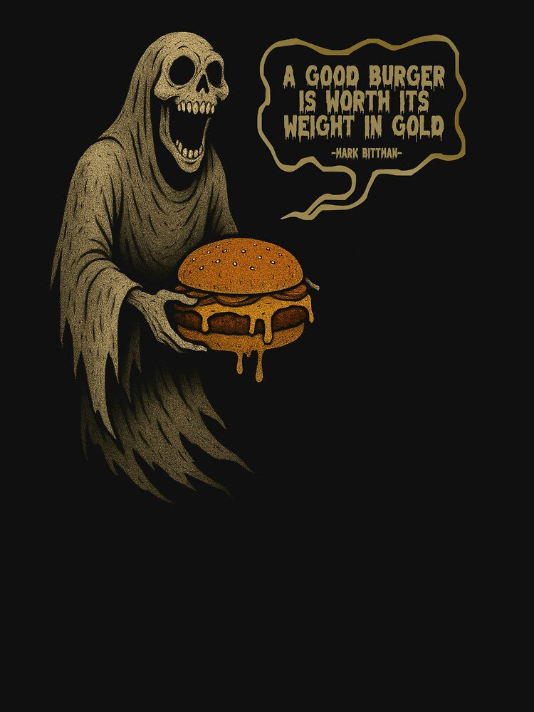 Ghost A Good Burger is Worth its Weight in Gold by LewisSchuetz T-Shirts, Hoodie, Sweatshirt | BlankRebels.com (Image 3)