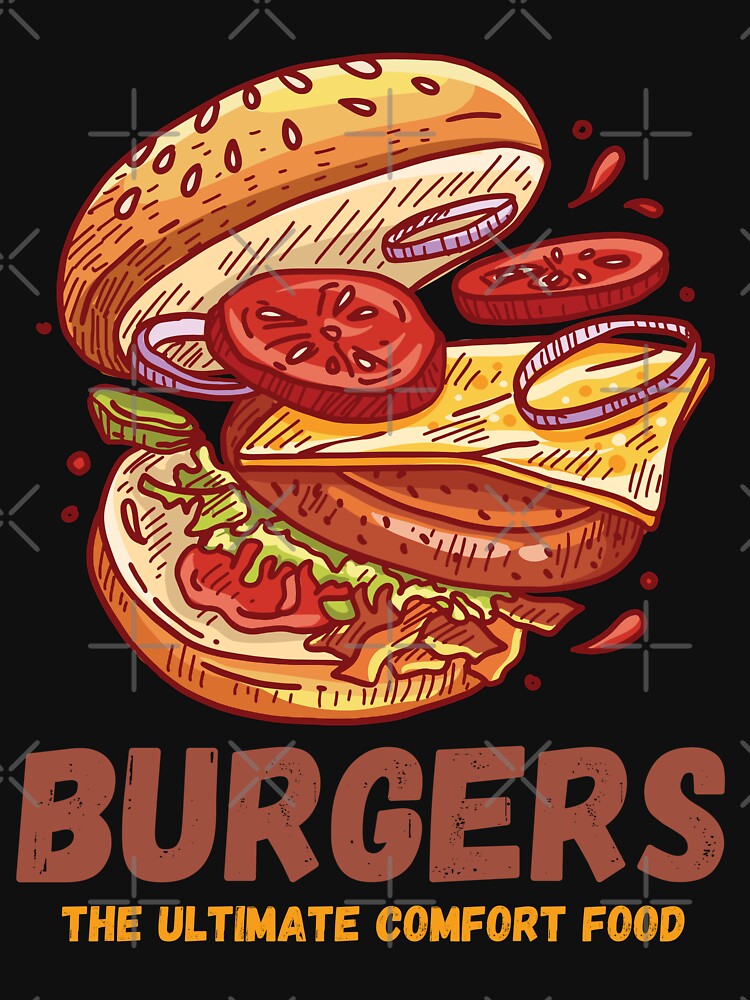 Burgers - The ultimate comfort food - Burger Battle Royale by WBP Mart T-Shirts, Hoodie, Sweatshirt (Image 3)