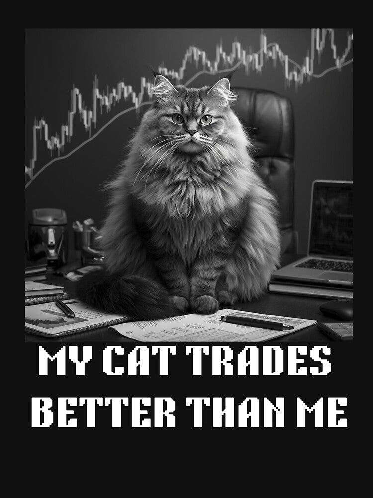 My Cat Trades Better Than Me – Funny Maine Coon Trader Cat Design by Kovrika T-Shirts, Hoodie, Sweatshirt (Image 3)