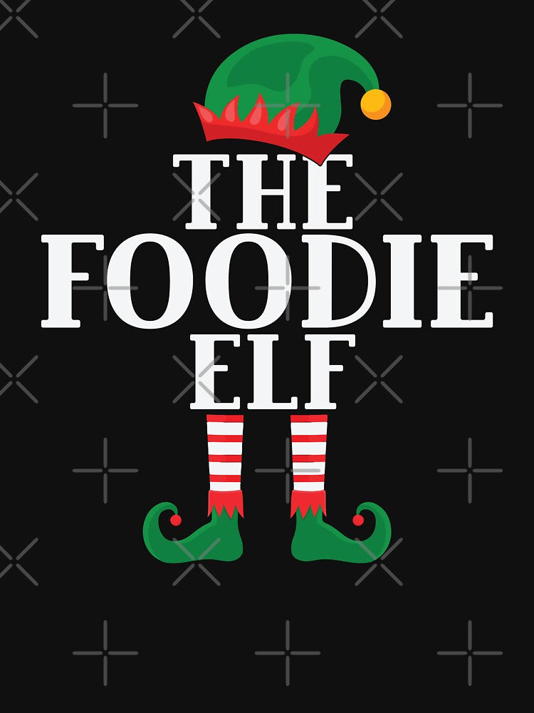 The Foodie Elf - Funny Christmas 2021 by thecooltable T-Shirts, Hoodie, Sweatshirt | BlankRebels.com (Image 3)