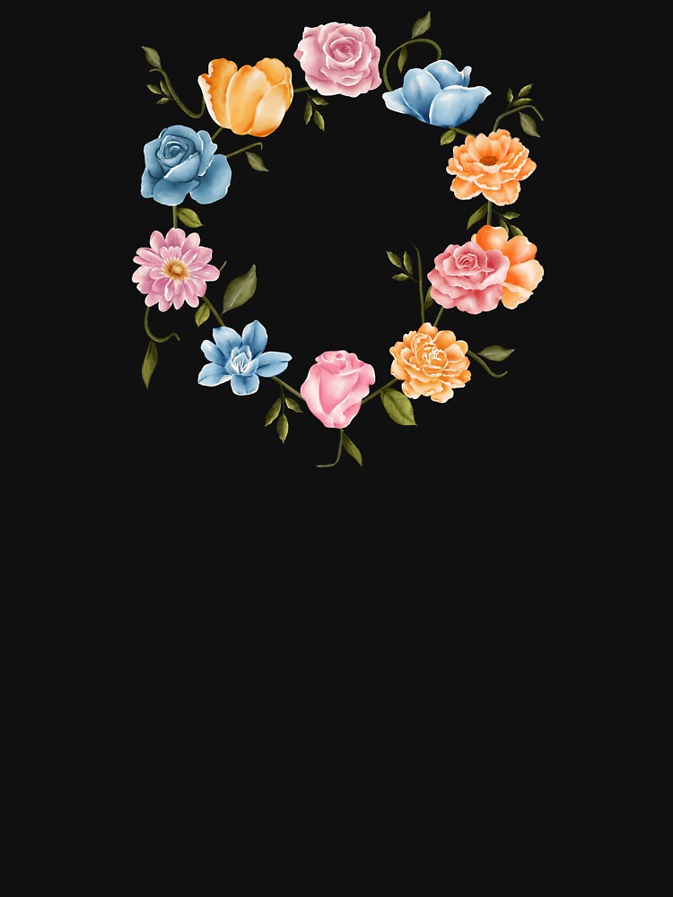Aesthetic Flower Crown by Scriblez T-Shirts, Hoodie, Sweatshirt | BlankRebels.com (Image 3)