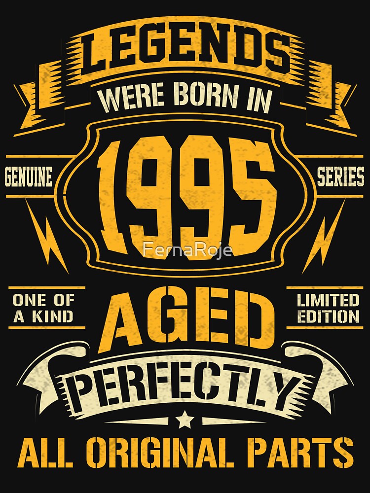 30th Birthday Legends were Born 1995 Vintage Retro Birthday Gift by FernaRoje T-Shirts, Hoodie, Sweatshirt (Image 3)