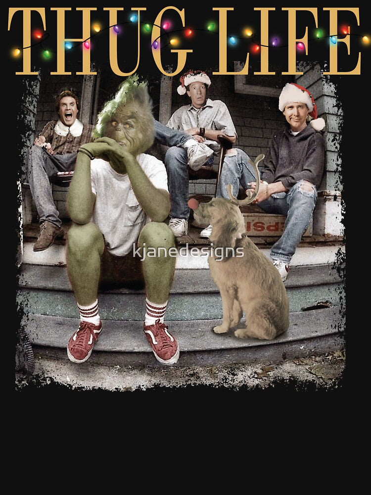 Christmas Thug Life by kjanedesigns T-Shirts, Hoodie, Sweatshirt | BlankRebels.com (Image 3)