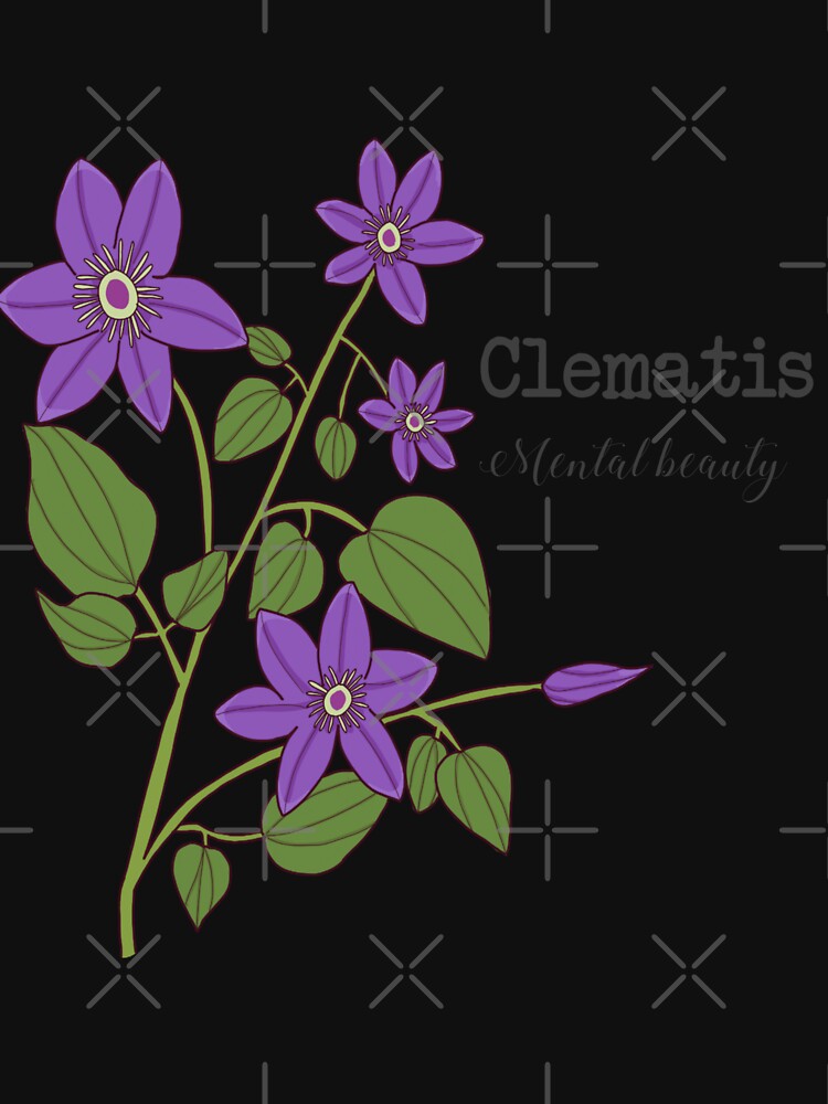 Clematis (mental beauty) by Becky-Marie T-Shirts, Hoodie, Sweatshirt | BlankRebels.com (Image 3)