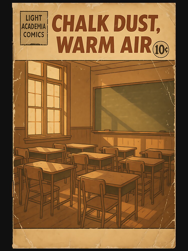 Nostalgic Light Academia: Chalk dust, warm air by bapupa T-Shirts, Hoodie, Sweatshirt | BlankRebels.com (Image 3)