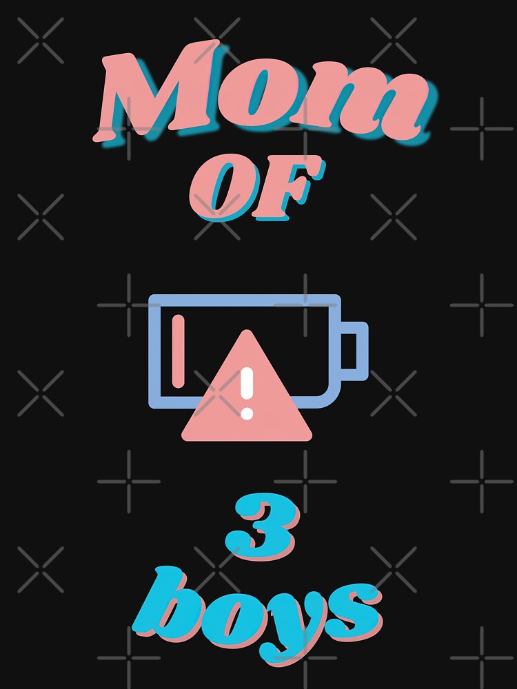 Mom of 3 boys by snarkoriginals T-Shirts, Hoodie, Sweatshirt | BlankRebels.com (Image 3)