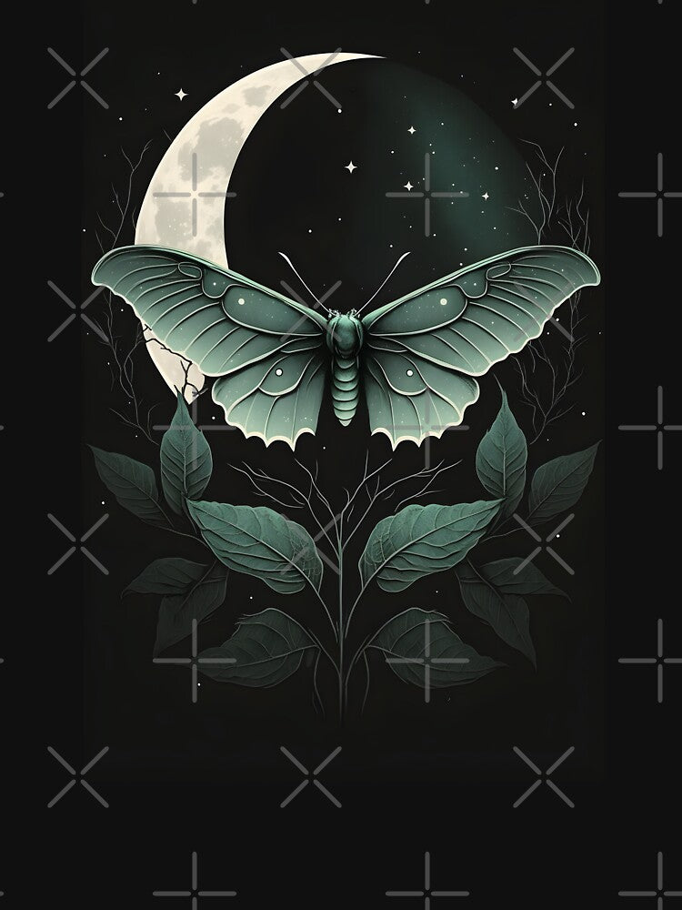 Luna moth by DerSenat T-Shirts, Hoodie, Sweatshirt | BlankRebels.com (Image 3)