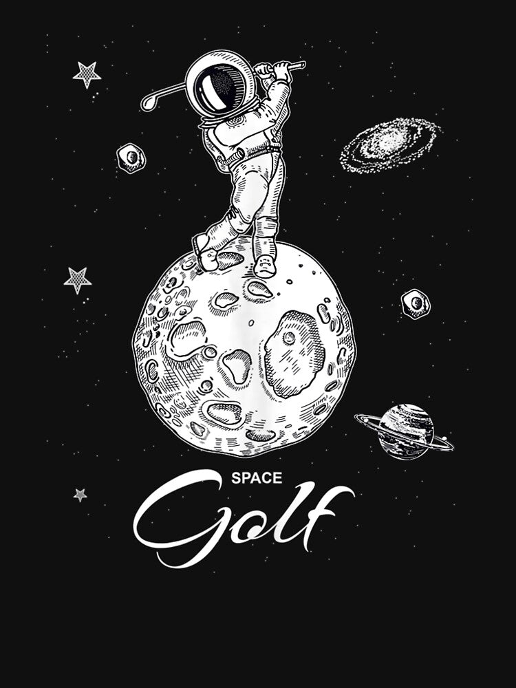 Cool Astronaut Novelty Play Golf Graphic Tees & Cool Designs Tank Top by AdonisShop Hoodie, Sweatshirt (Image 3)
