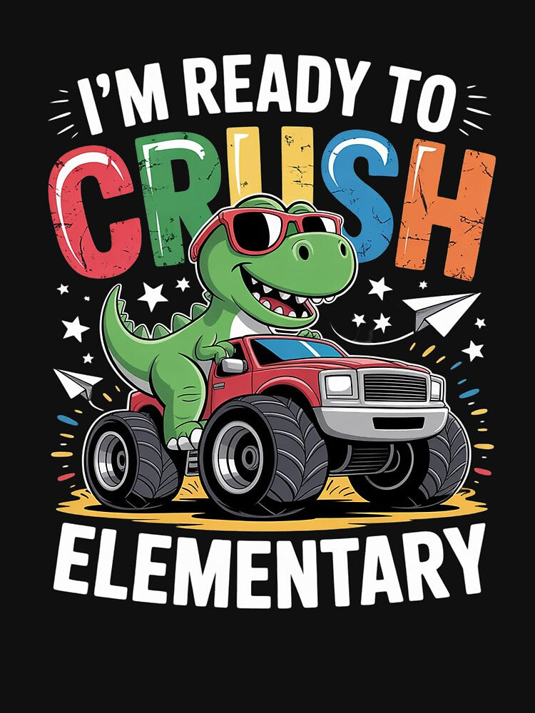 I'm Ready To Crush Elementary Dinosaur Back To School Kids by catsdothingz T-Shirts, Hoodie, Sweatshirt (Image 3)