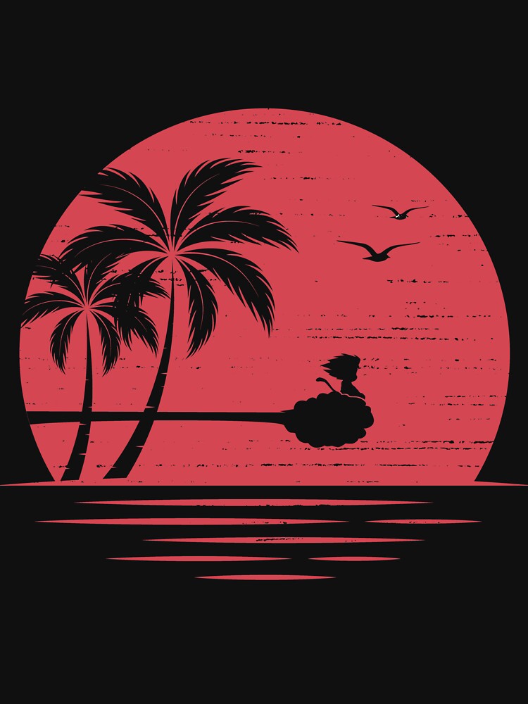 Goku in the sunset RED by Golden-Leo T-Shirts, Hoodie, Sweatshirt | BlankRebels.com (Image 3)