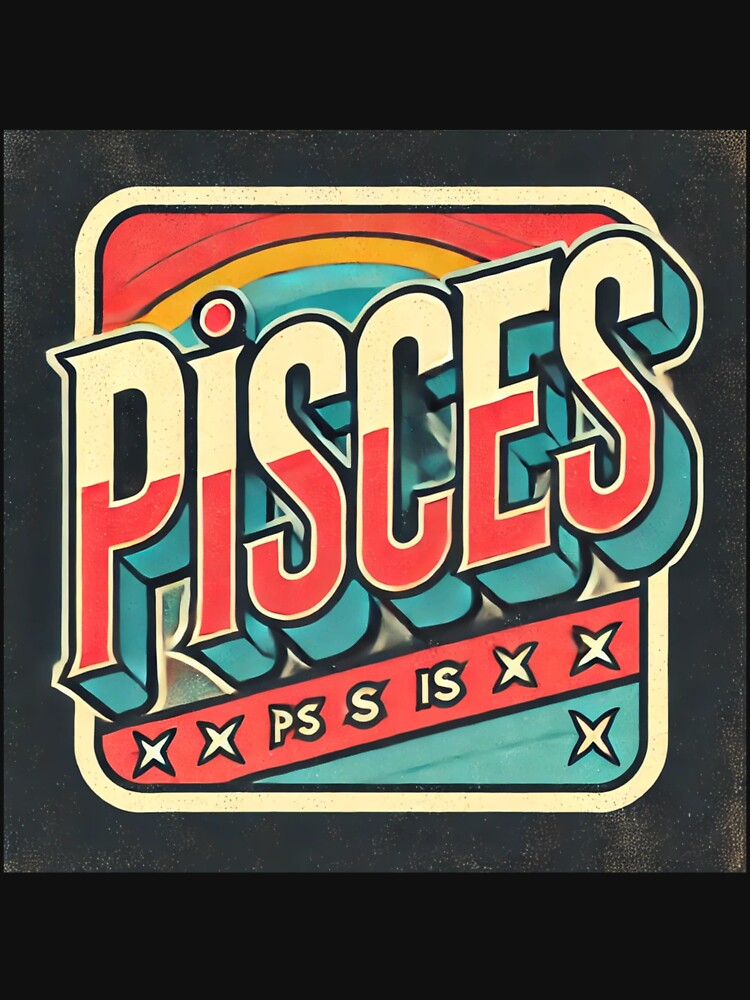 Pisces Retro Star Sign by Sototos® ⭐⭐⭐⭐⭐ T-Shirts, Hoodie, Sweatshirt | BlankRebels.com (Image 3)
