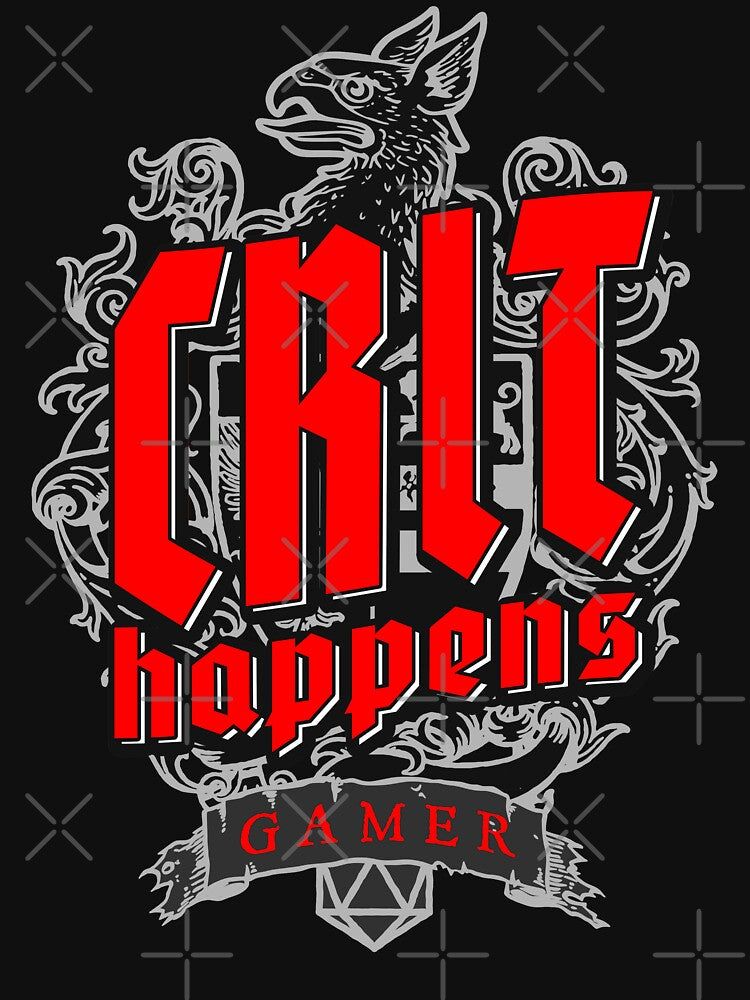 Crit Happens Unlucky Critical Hit by GrandeDuc T-Shirts, Hoodie, Sweatshirt | BlankRebels.com (Image 3)