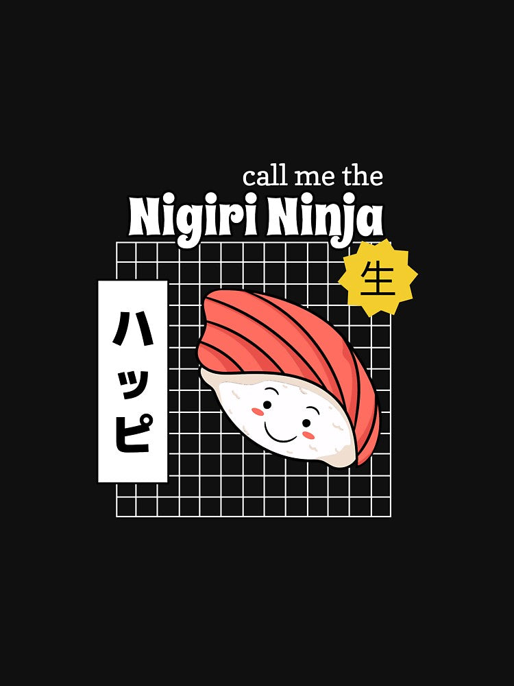 Nigiri Ninja Sushi T-Shirt by Spitball-Ink Hoodie, Sweatshirt | BlankRebels.com (Image 3)