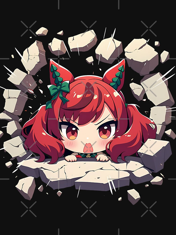 Nice Nature Uma Musume Pretty Derby Chibi Peeking Anime by TorbenKuhano T-Shirts, Hoodie, Sweatshirt (Image 3)