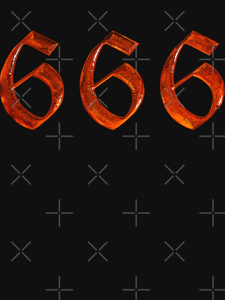 666 | Satanic Aesthetic | 3D Chrome Typography by ProdbyNiECO T-Shirts, Hoodie, Sweatshirt | BlankRebels.com (Image 3)