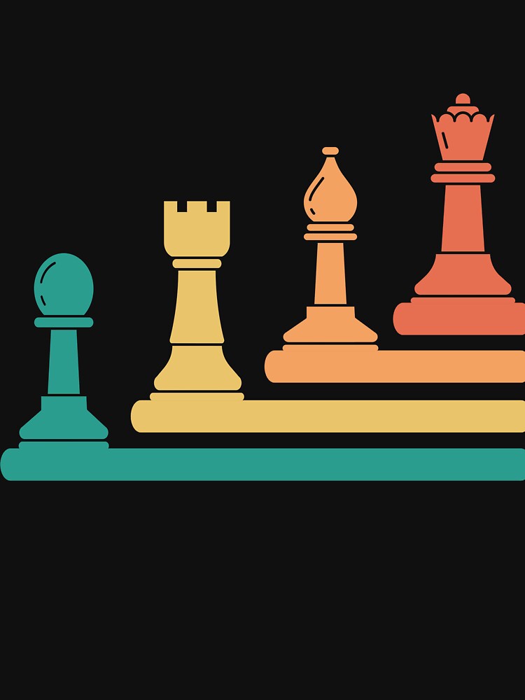Chess Retro Vintage Cute Chess Player Design For Chess Lover Chess Pieces by Thecitiesstore T-Shirts, Hoodie,... (Image 3)