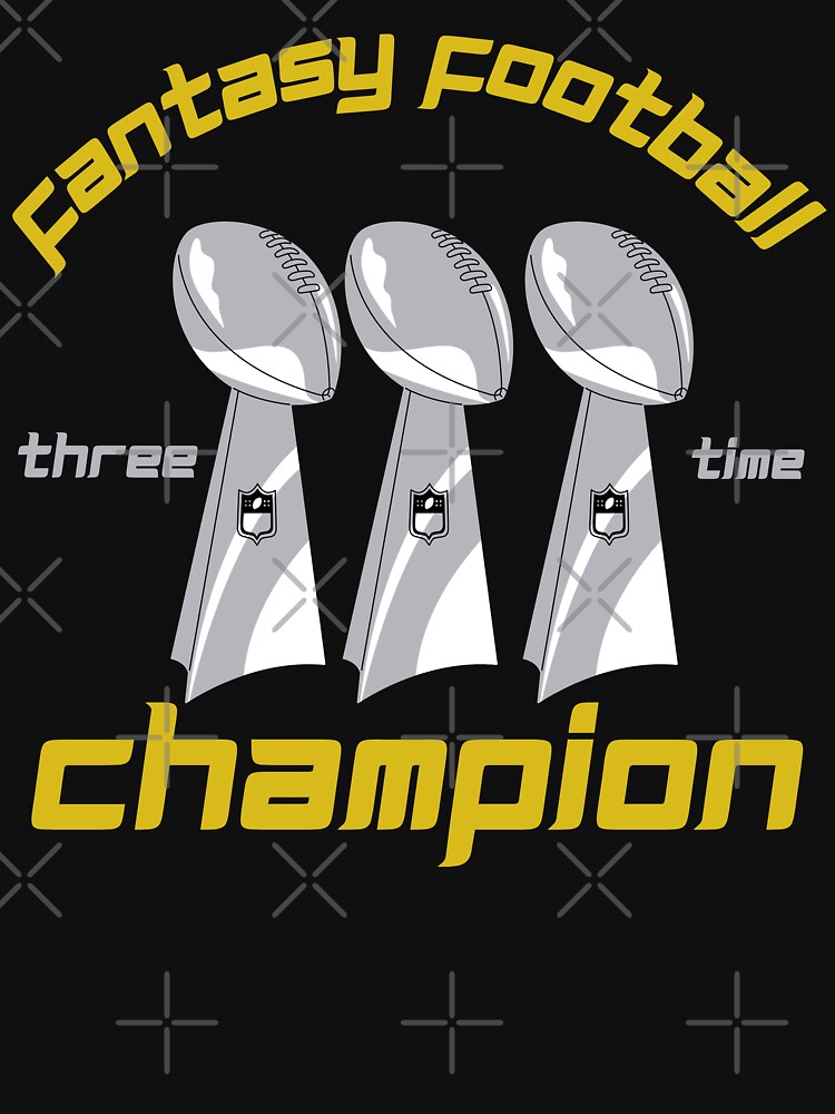 Fantasy Football Three Time Champion Trophy Novelty by Marathon-Runner