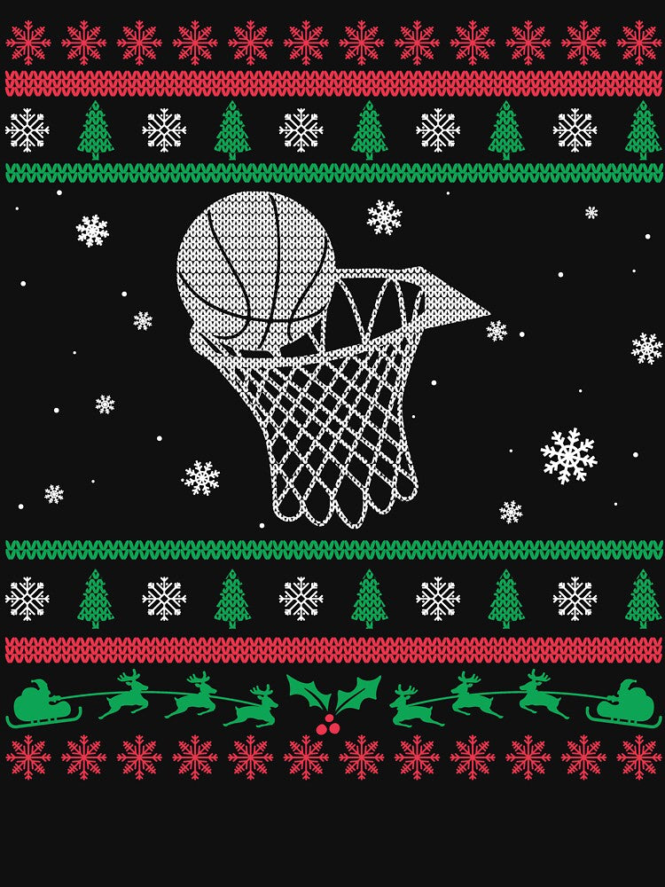 Christmas - Basketball Christmas by UnknownArtistt T-Shirts, Hoodie, Sweatshirt | BlankRebels.com (Image 3)