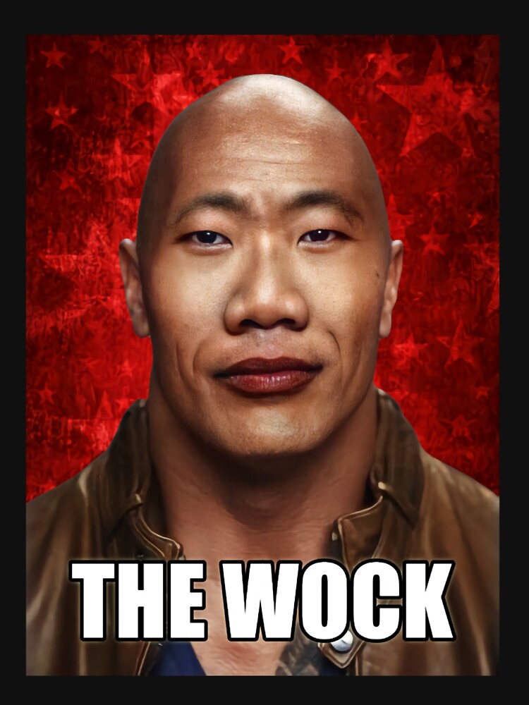 The Wock Meme Dwayne the Wok Johnson John Xina chinese social credit Bing Chilling by CareyBednar T-Shirts,... (Image 3)