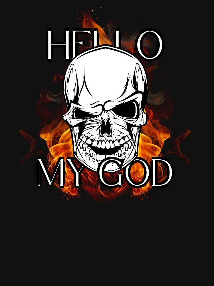 THRIVIA Hello My God T-Shirt by THRIVIA Hoodie, Sweatshirt | BlankRebels.com (Image 3)