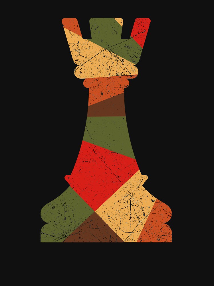 Vintage Colors Chess Game Rook Castle Piece by MintaApparel T-Shirts, Hoodie, Sweatshirt | BlankRebels.com (Image 3)