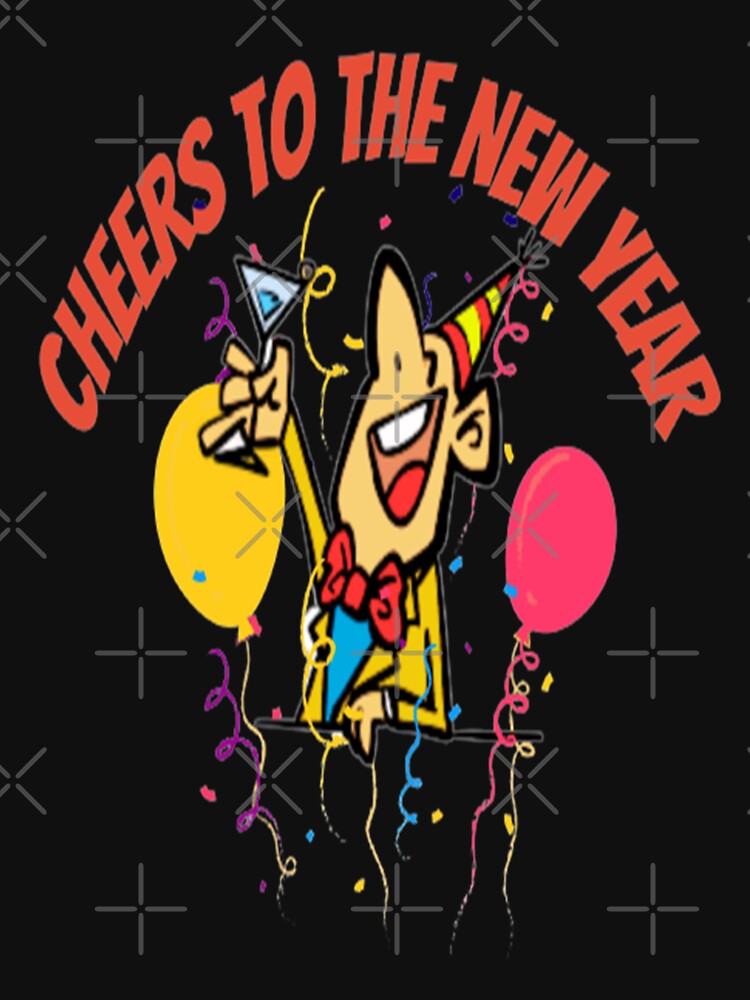 Cheers to the New Year Fun Lettering Design, Howdy New Year, New Years Celebration, New Years Eve Countdown by... (Image 3)