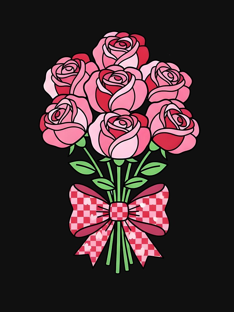 Bouquet Of Roses Floral Valentine Roses by KroghDs T-Shirts, Hoodie, Sweatshirt | BlankRebels.com (Image 3)