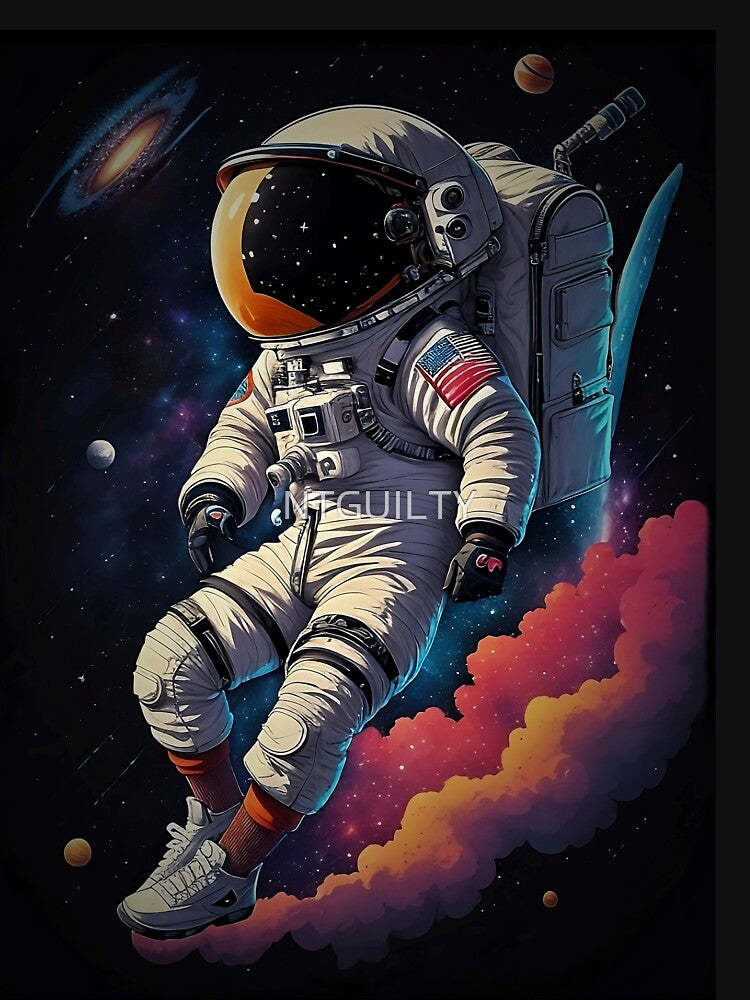Astronaut in Space Art by NTGUILTY T-Shirts, Hoodie, Sweatshirt | BlankRebels.com (Image 3)