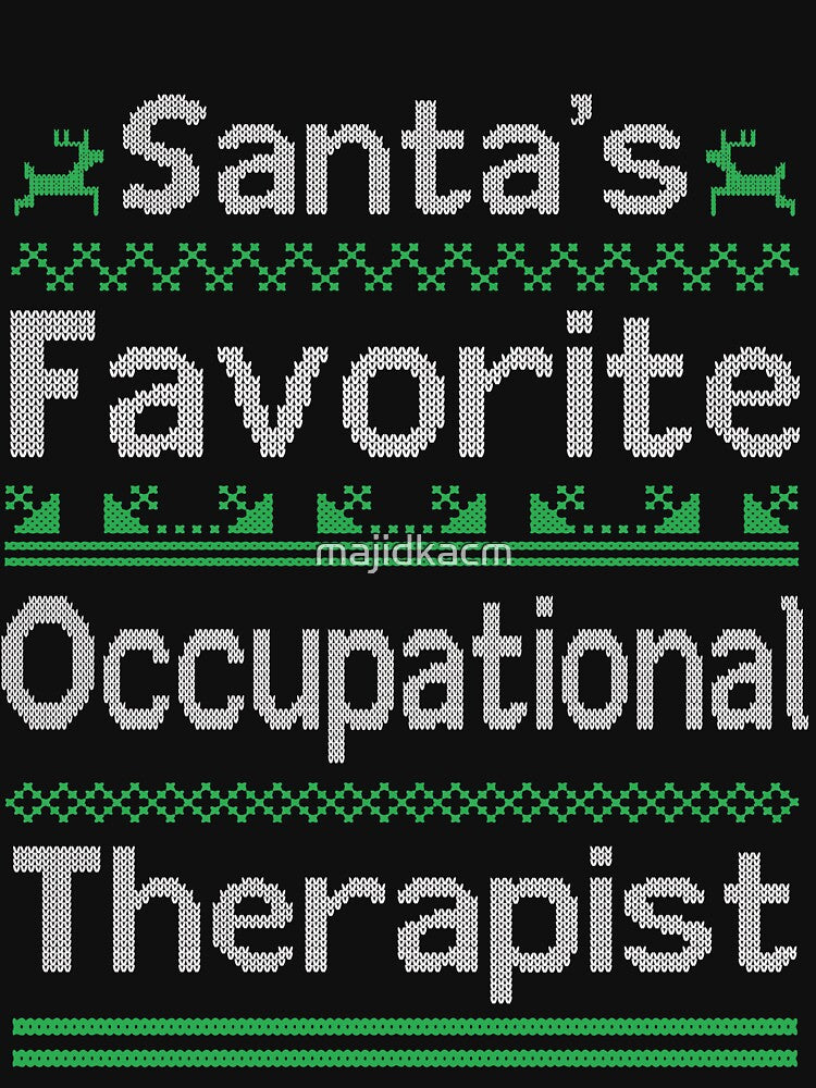 Santa's Favorite Occupational Therapist Ot Christmas Gift by majidkacm T-Shirts, Hoodie, Sweatshirt (Image 3)